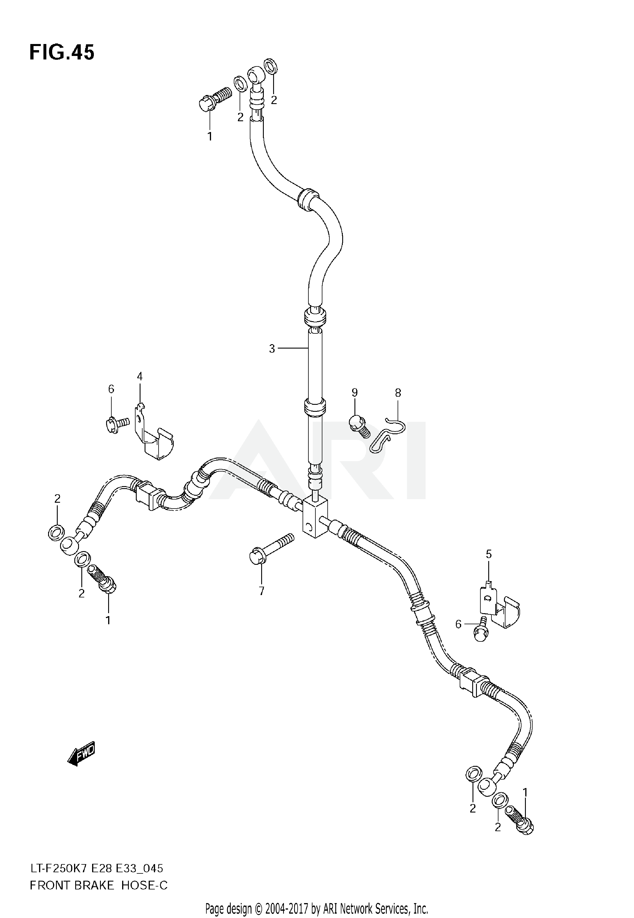 FRONT BRAKE HOSE