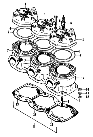 CYLINDER AND HEAD ASSEMBLY