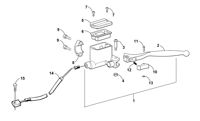 HYDRAULIC HAND BRAKE ASSEMBLY