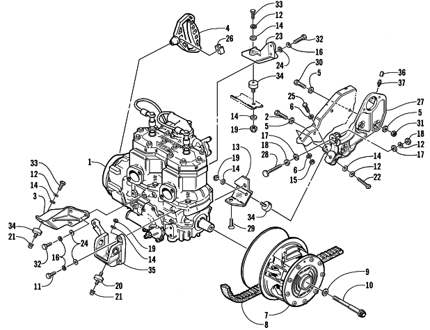 ENGINE AND RELATED PARTS