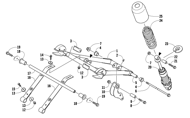 REAR SUSPENSION FRONT ARM ASSEMBLY