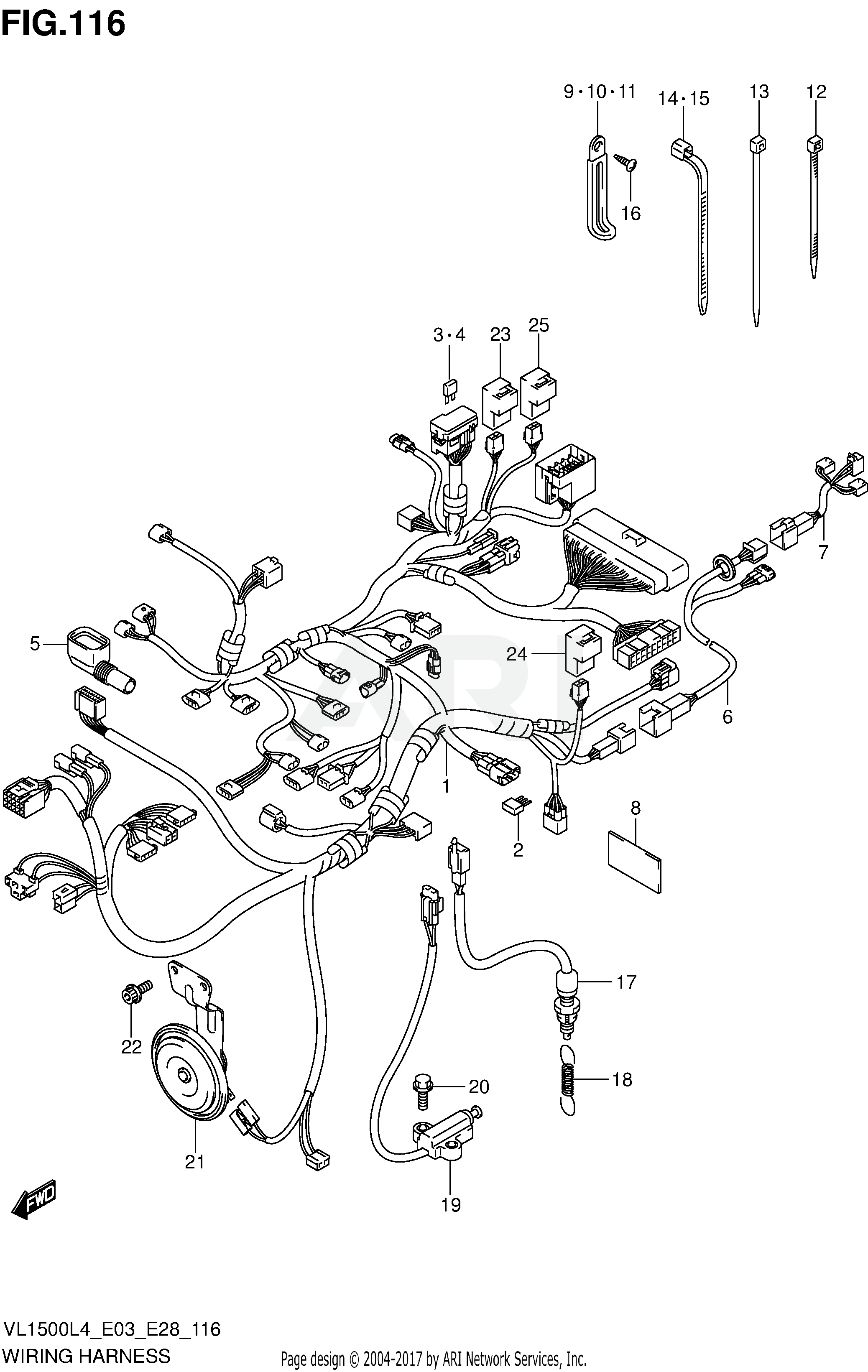 WIRING HARNESS (VL1500L4 E33)