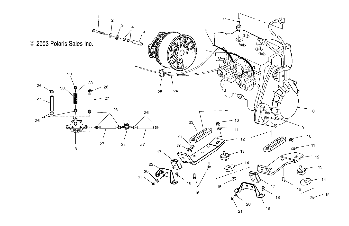 ENGINE MOUNTING - S04NT5BS/BE (4988518851C06)