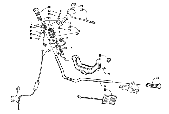 HANDLEBAR AND CONTROLS