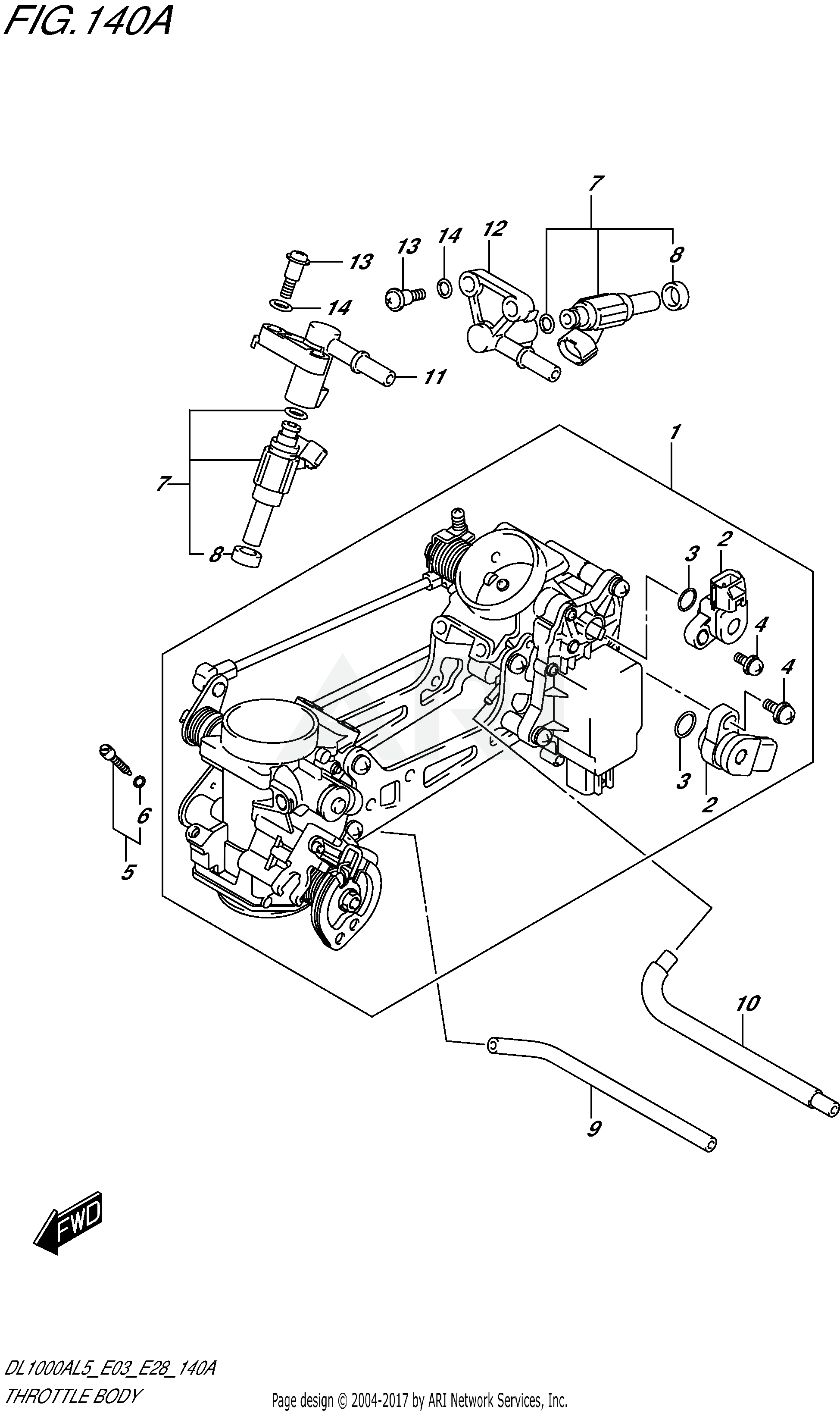 THROTTLE BODY (DL1000AL5 E03)