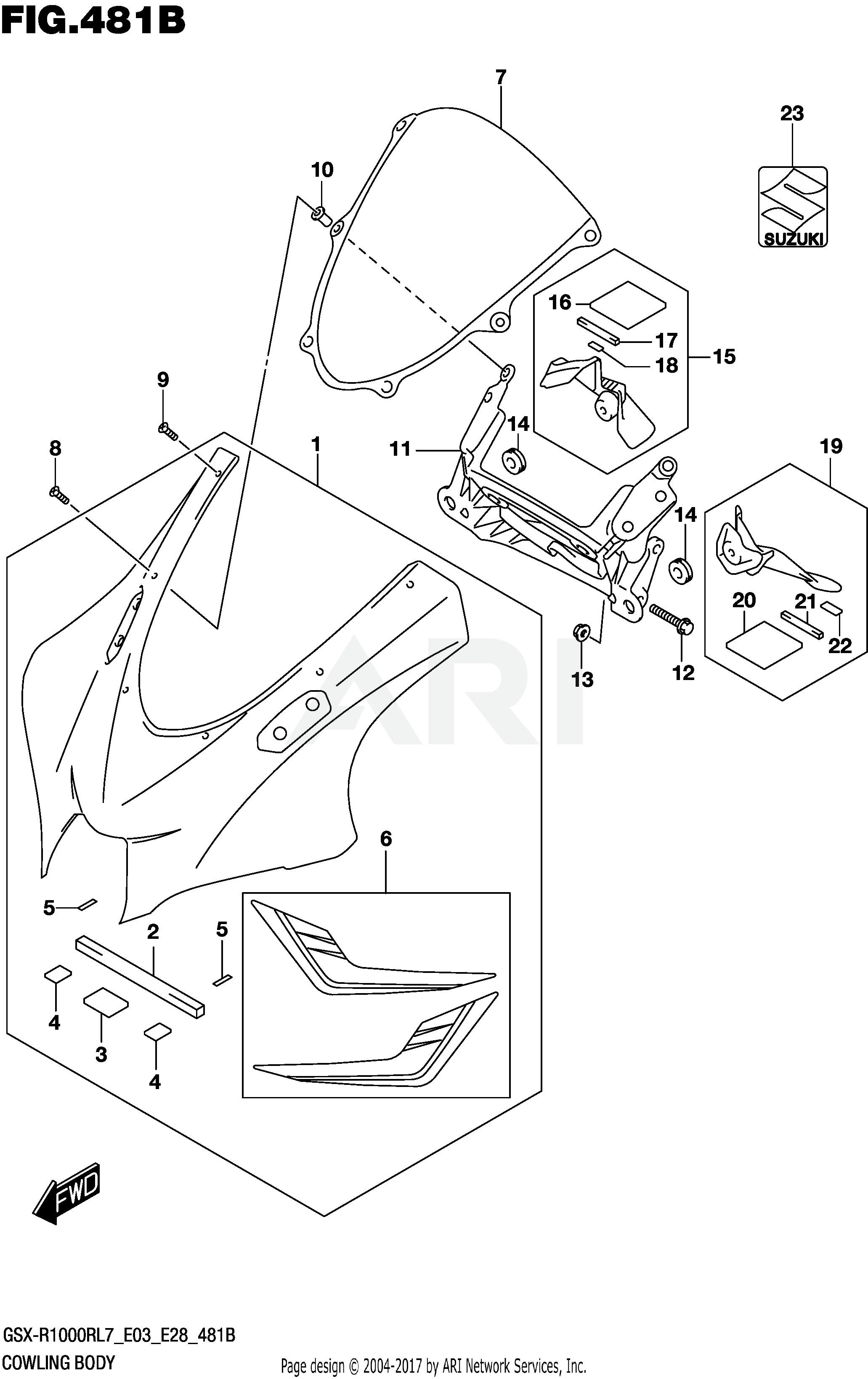 COWLING BODY (GSX-R1000RL7 E28)