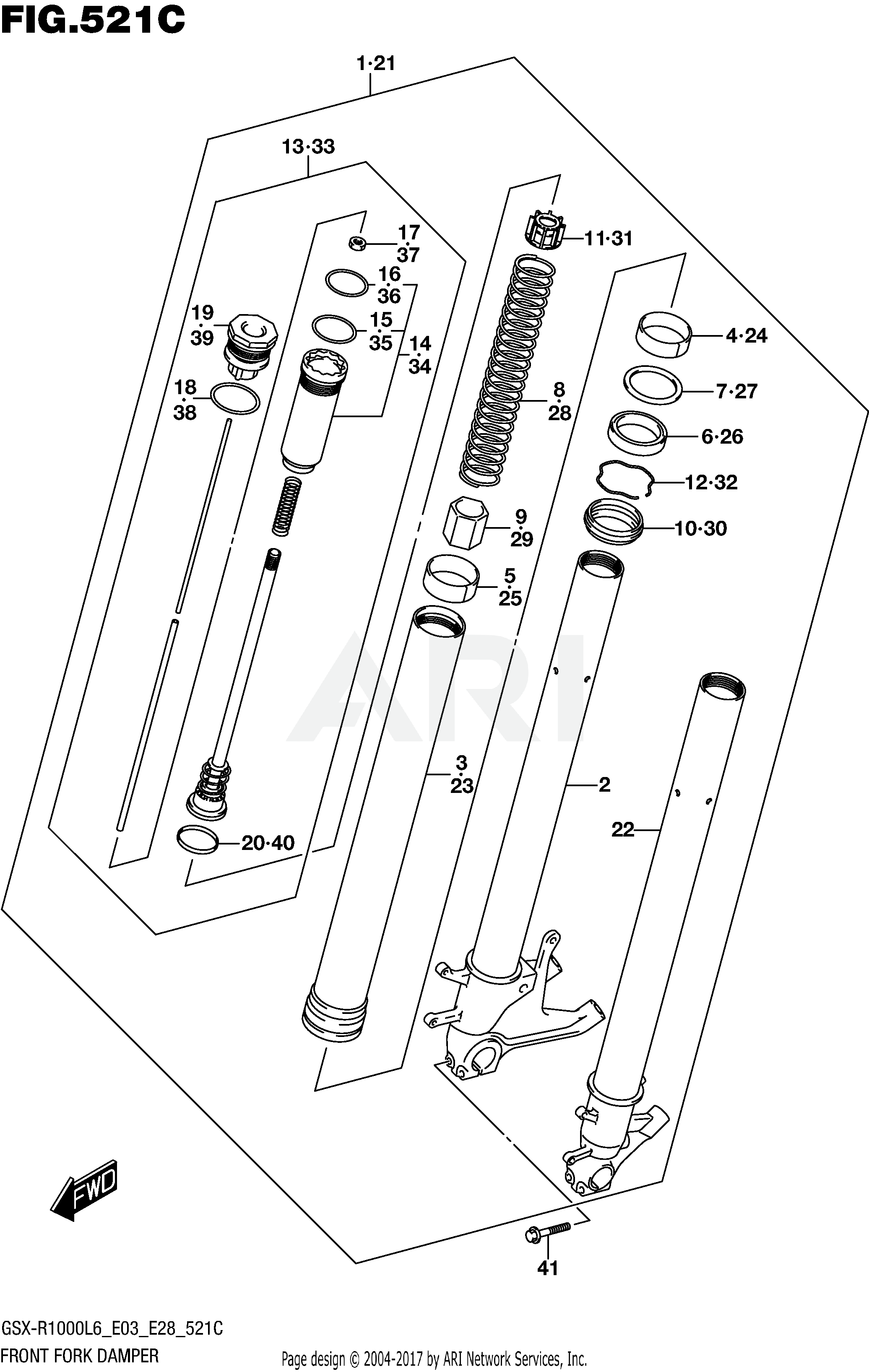 FRONT FORK DAMPER (GSX-R1000L6 E33)