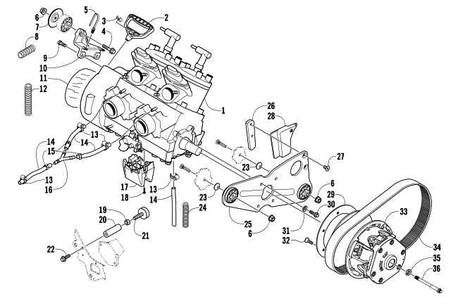 ENGINE AND RELATED PARTS