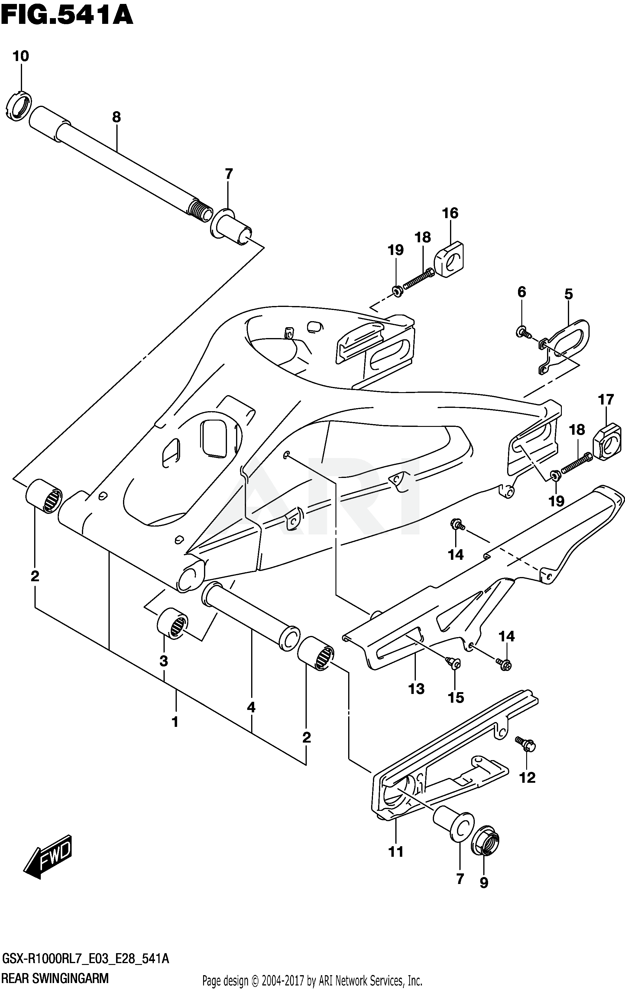 REAR SWINGINGARM