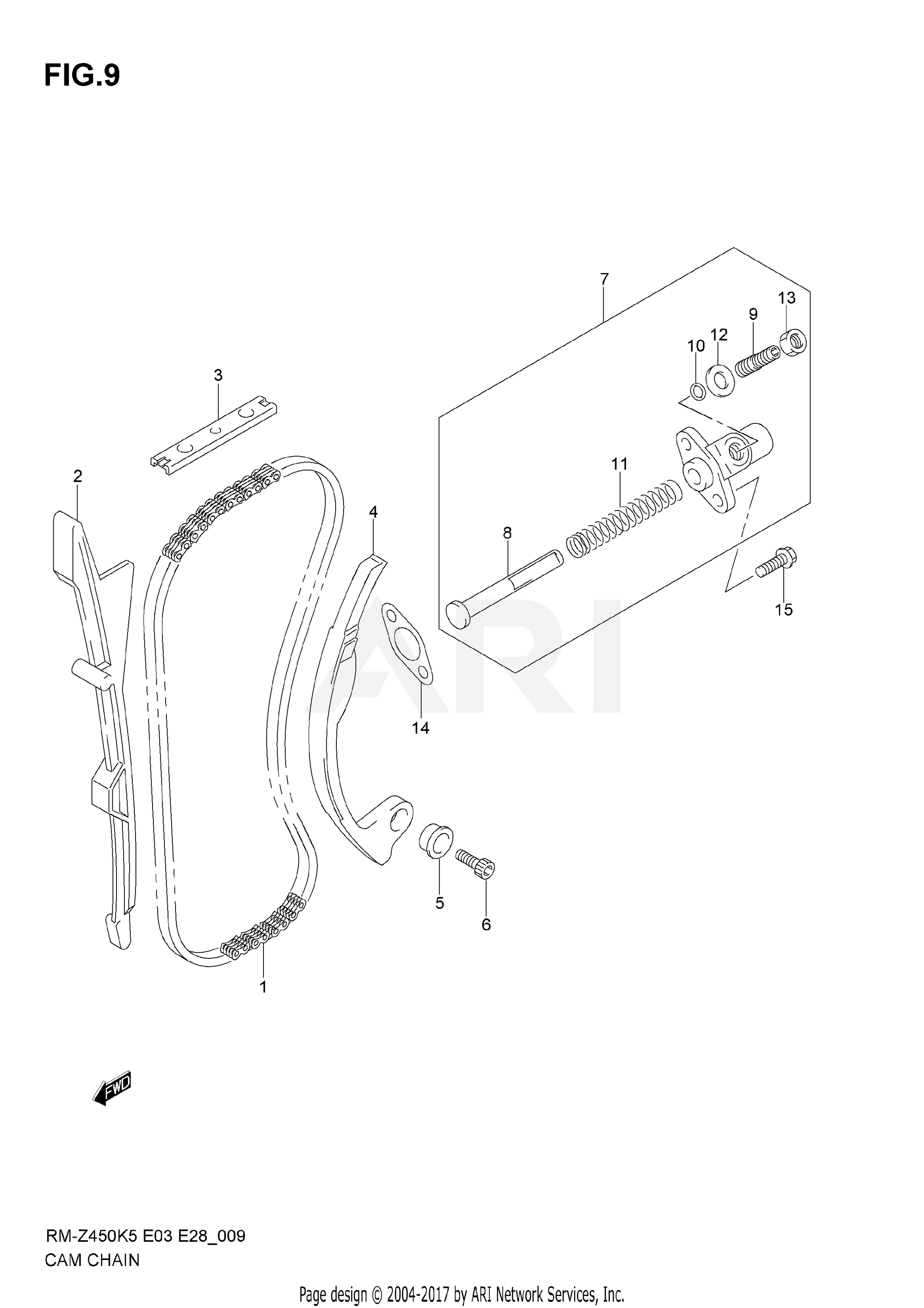 CAM CHAIN (MODEL K5/K6)