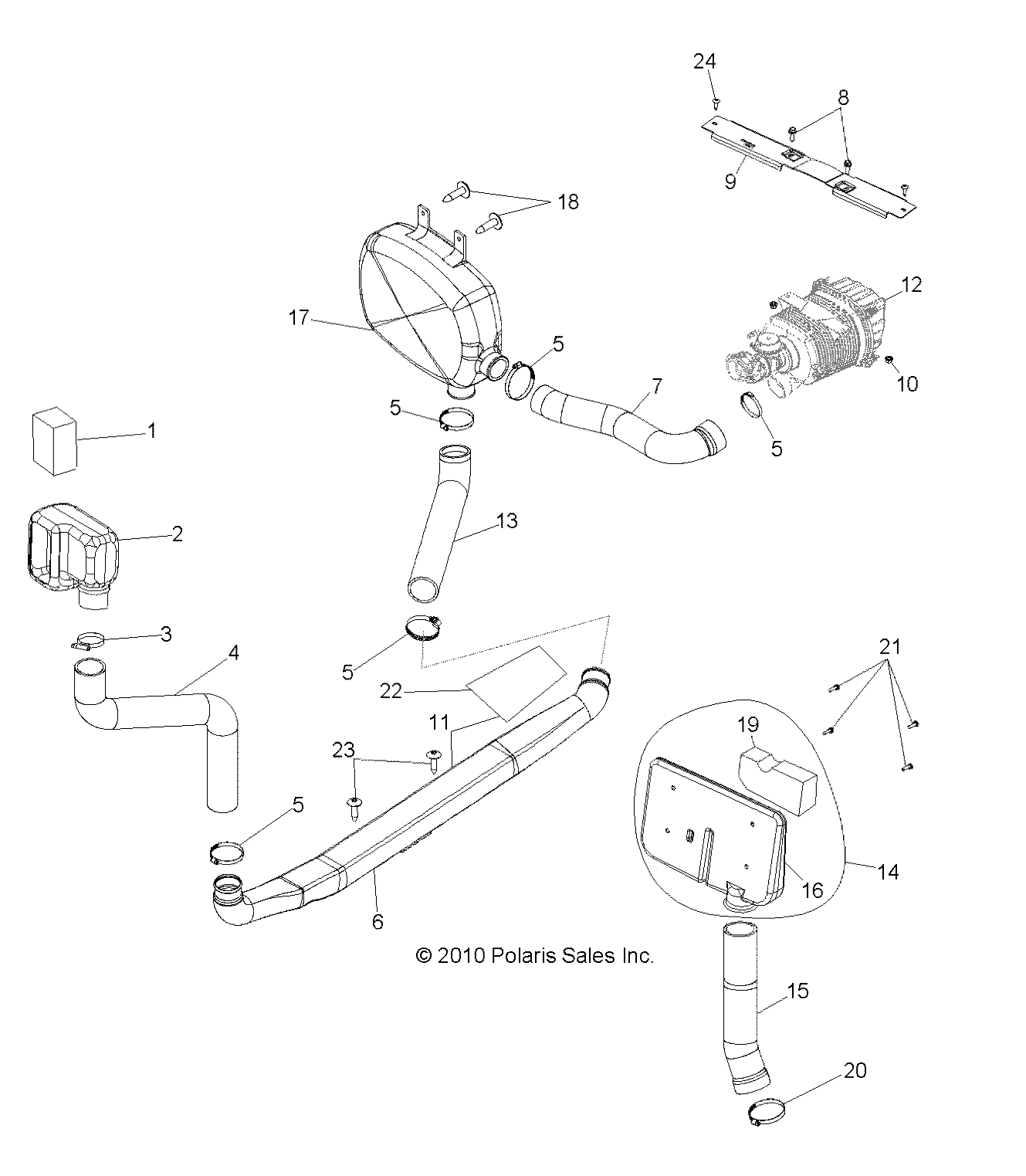 ENGINE, AIR INTAKE - R13TH76/7E ALL OPTIONS (49RGRAIRINTAKE118004X4)