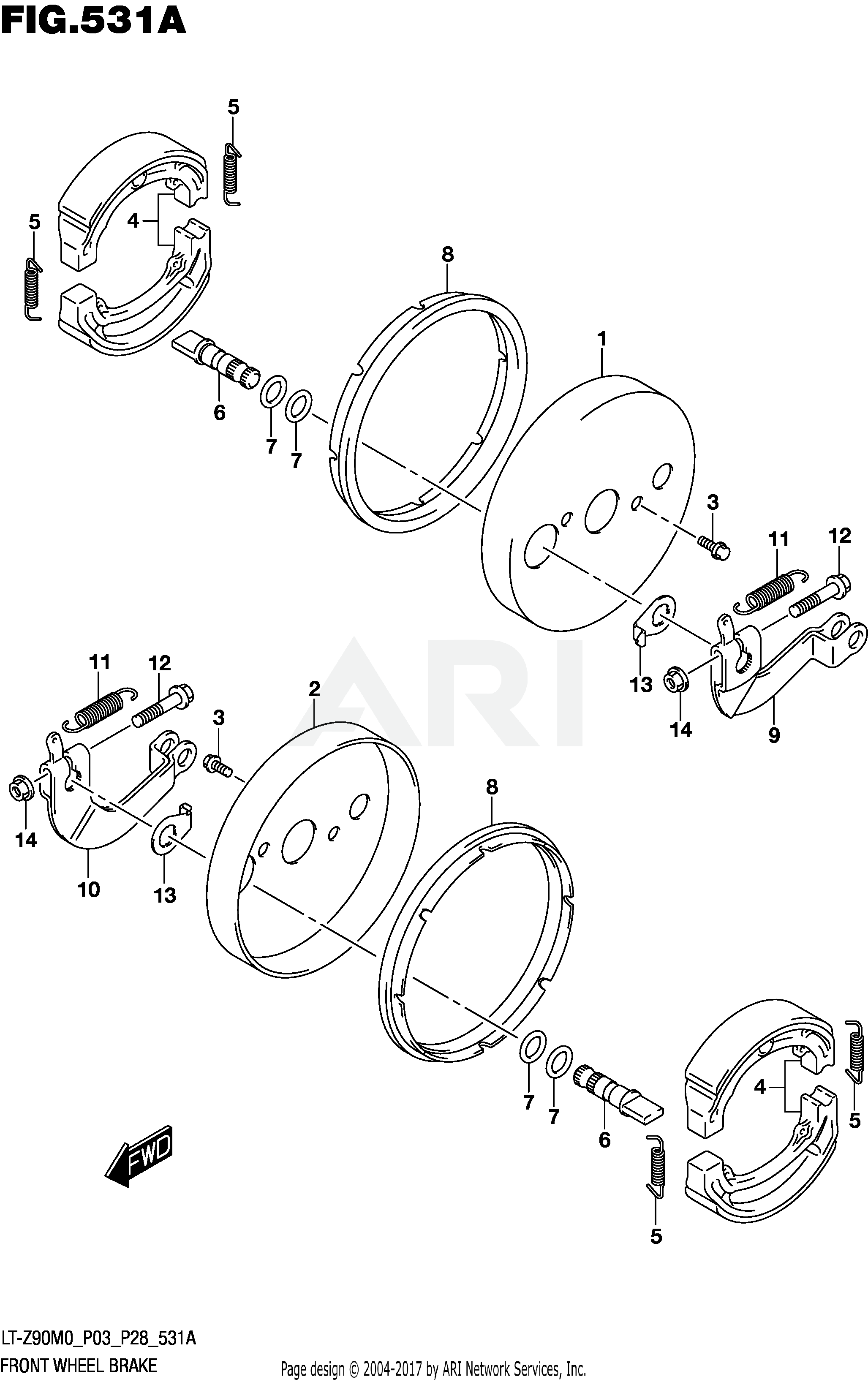 FRONT WHEEL BRAKE