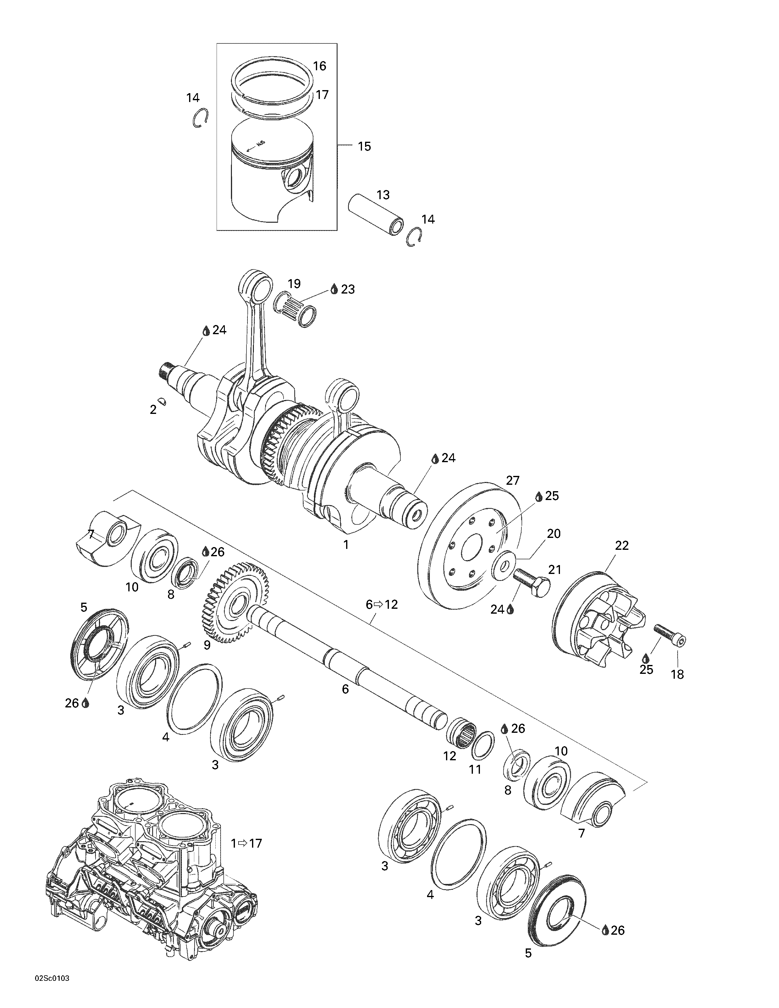 Crankshaft And Pistons