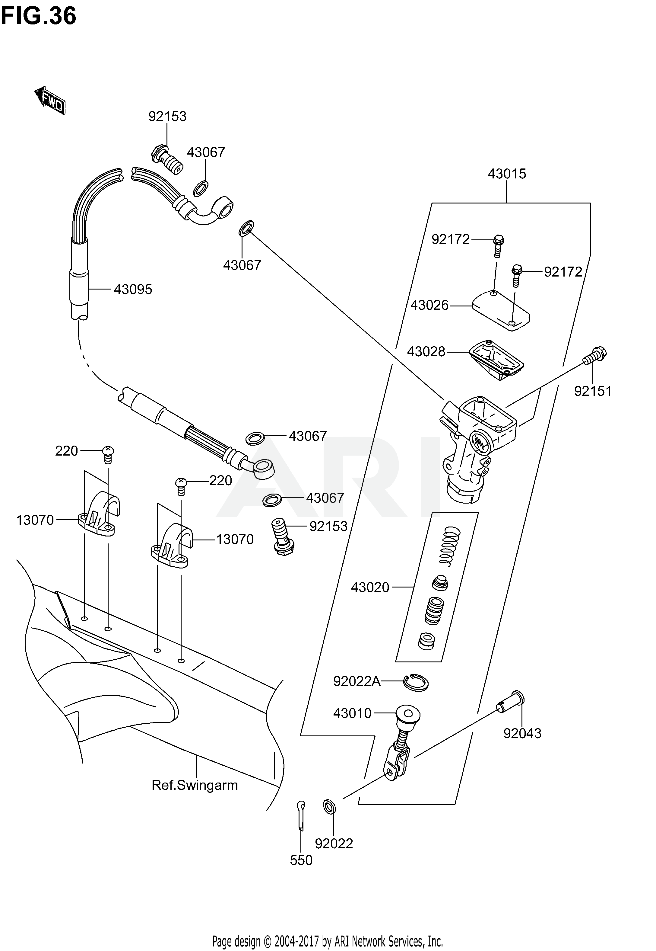 REAR MASTER CYLINDER