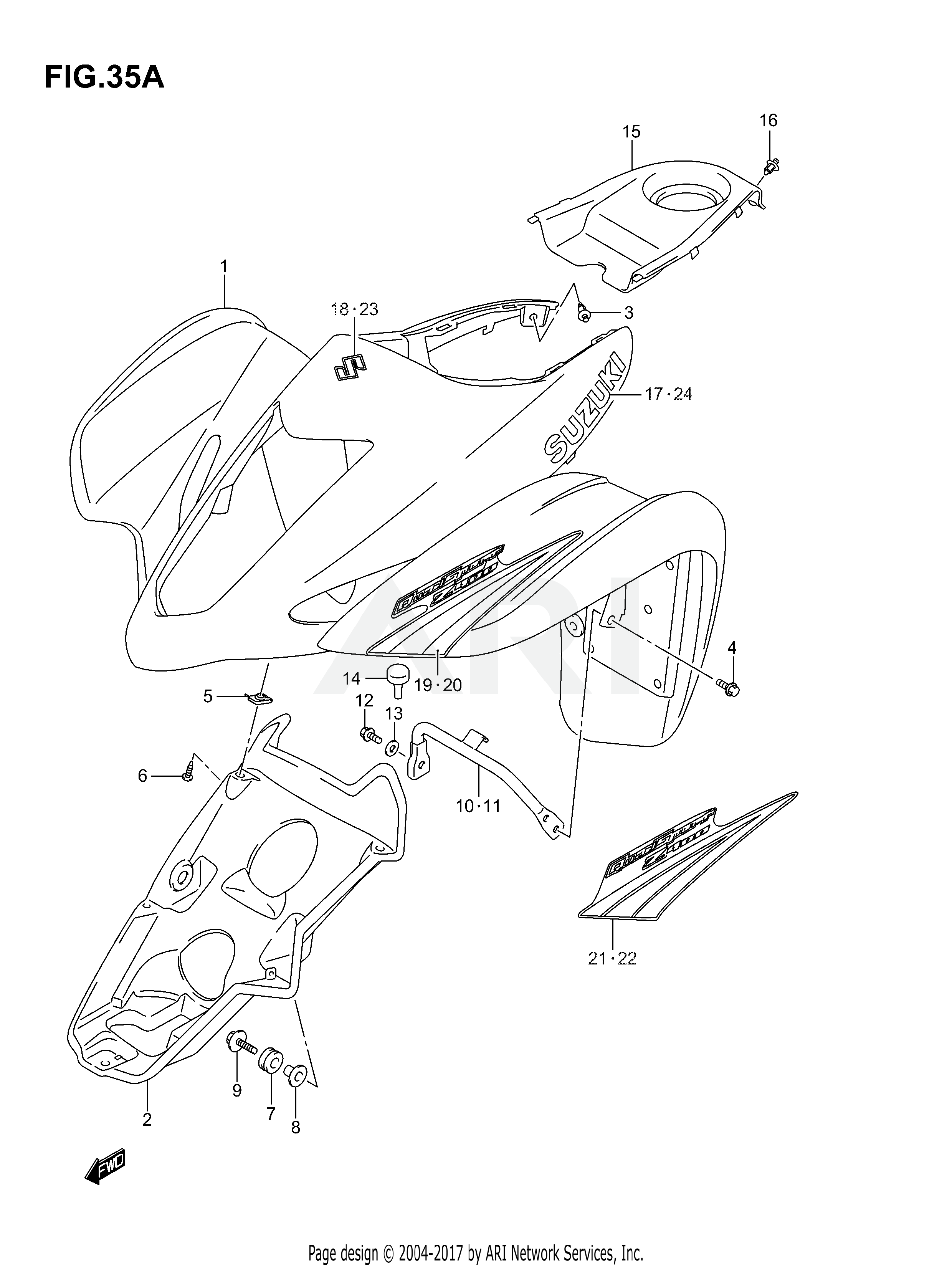 FRONT FENDER (MODEL K5/K6)