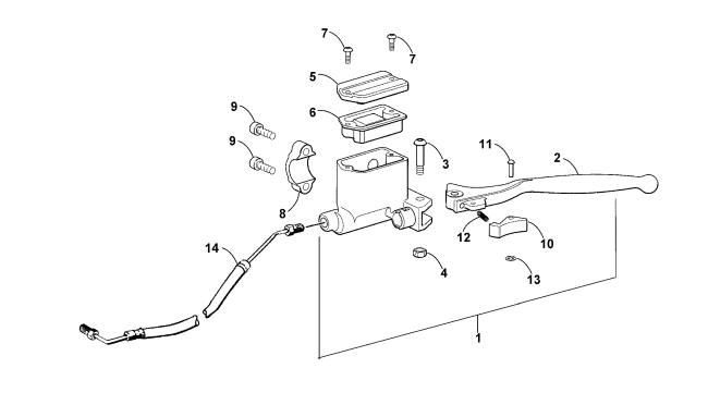 HYDRAULIC HAND BRAKE ASSEMBLY