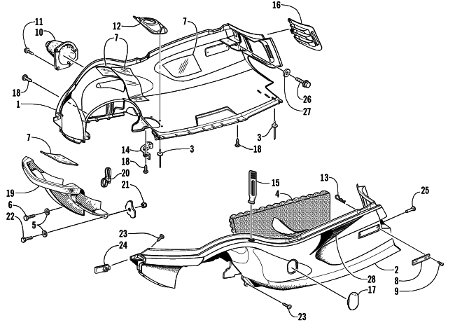 BELLY PAN AND FRONT BUMPER ASSEMBLY