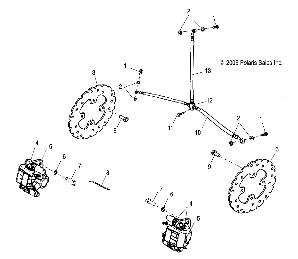 BRAKE, FRONT - A07PB20AA/AD (49ATVBRAKEFRT07PHX)