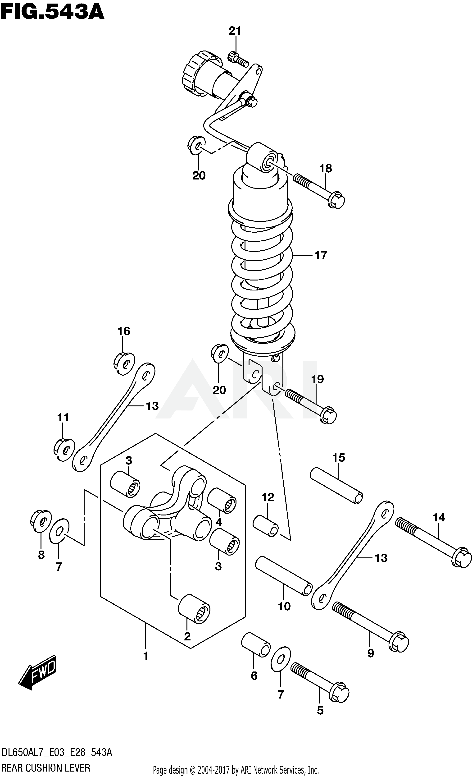 REAR CUSHION LEVER