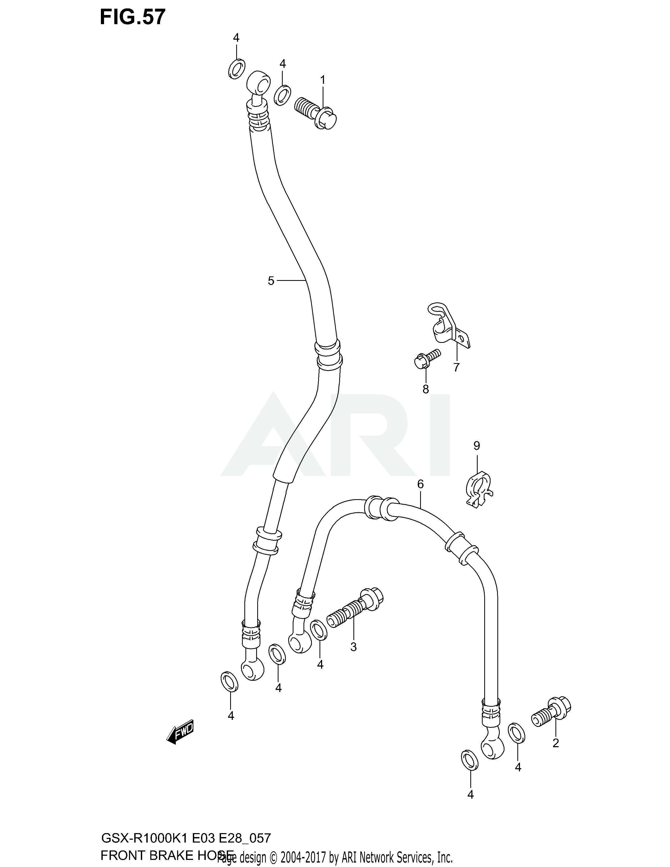 FRONT BRAKE HOSE