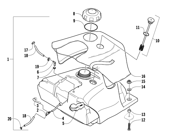 GAS TANK ASSEMBLY