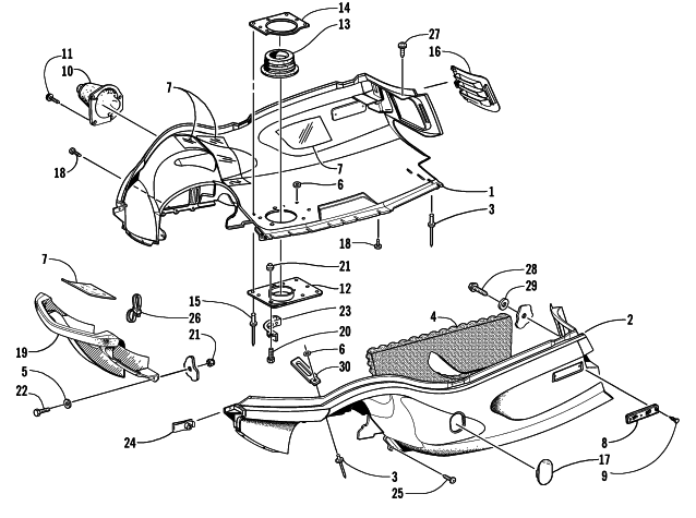 BELLY PAN AND FRONT BUMPER ASSEMBLY