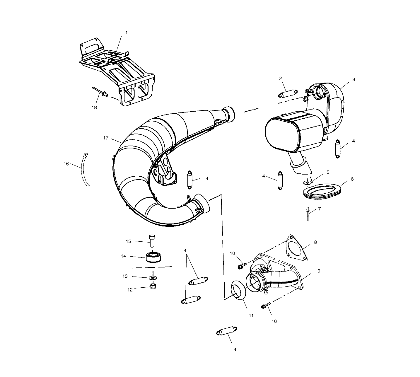 EXHAUST - S01NP8BS (4961106110C004)