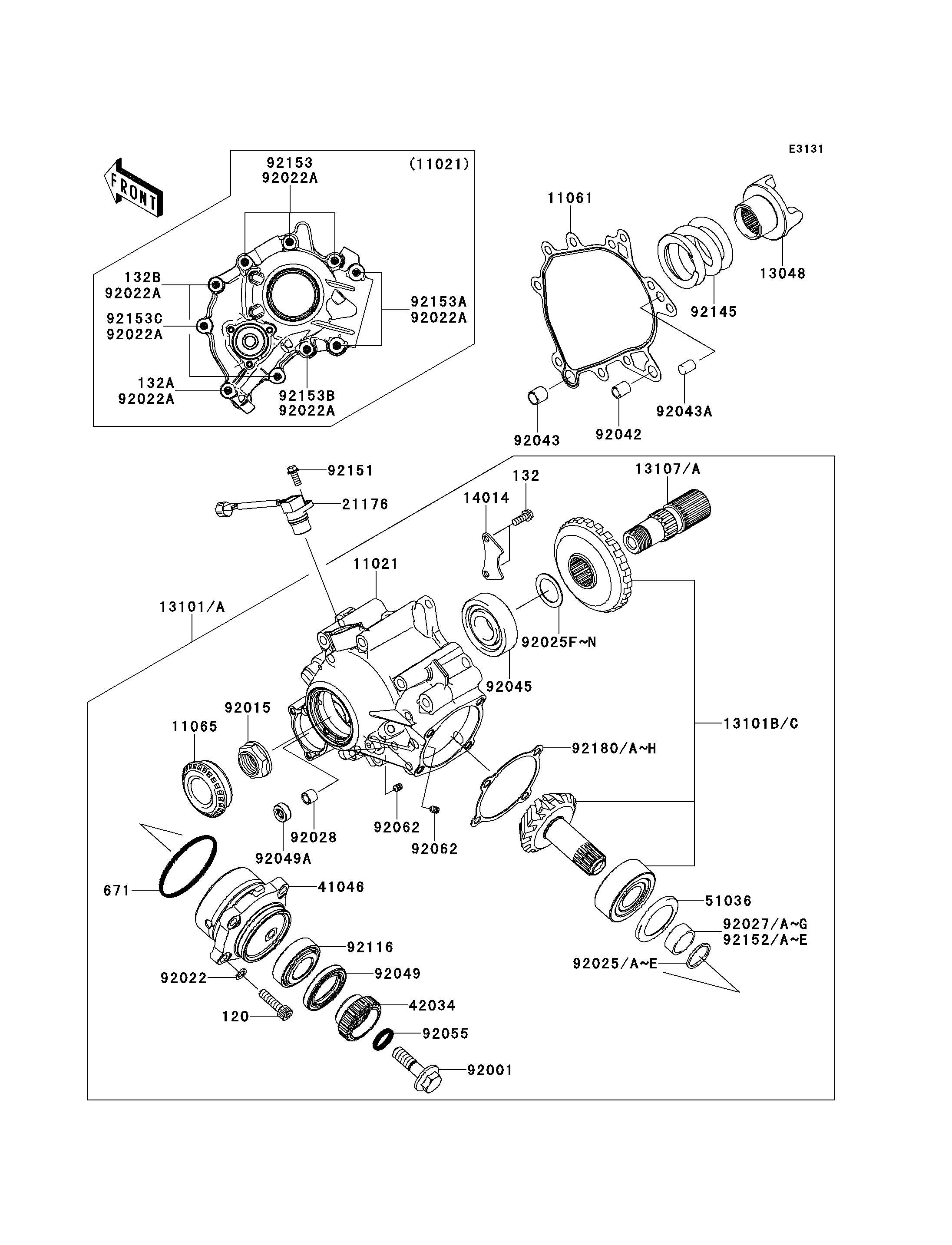 Front Bevel Gear