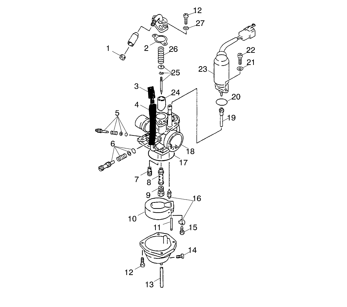 CARBURETOR - A02EA09CA/CB/CC (4970857085A08)