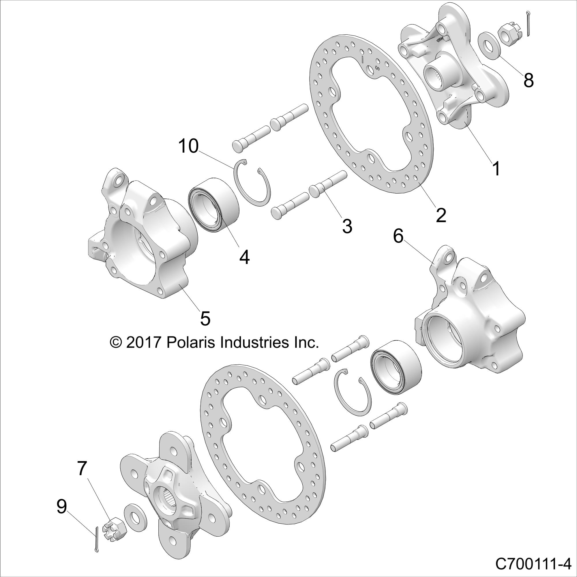 SUSPENSION, REAR CARRIER AND HUB - Z20NAE92KL (C700111-4)