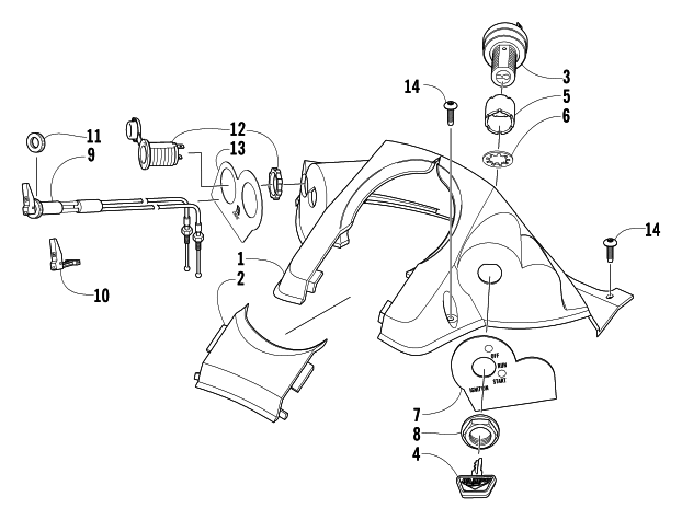 CONSOLE AND SWITCH ASSEMBLY