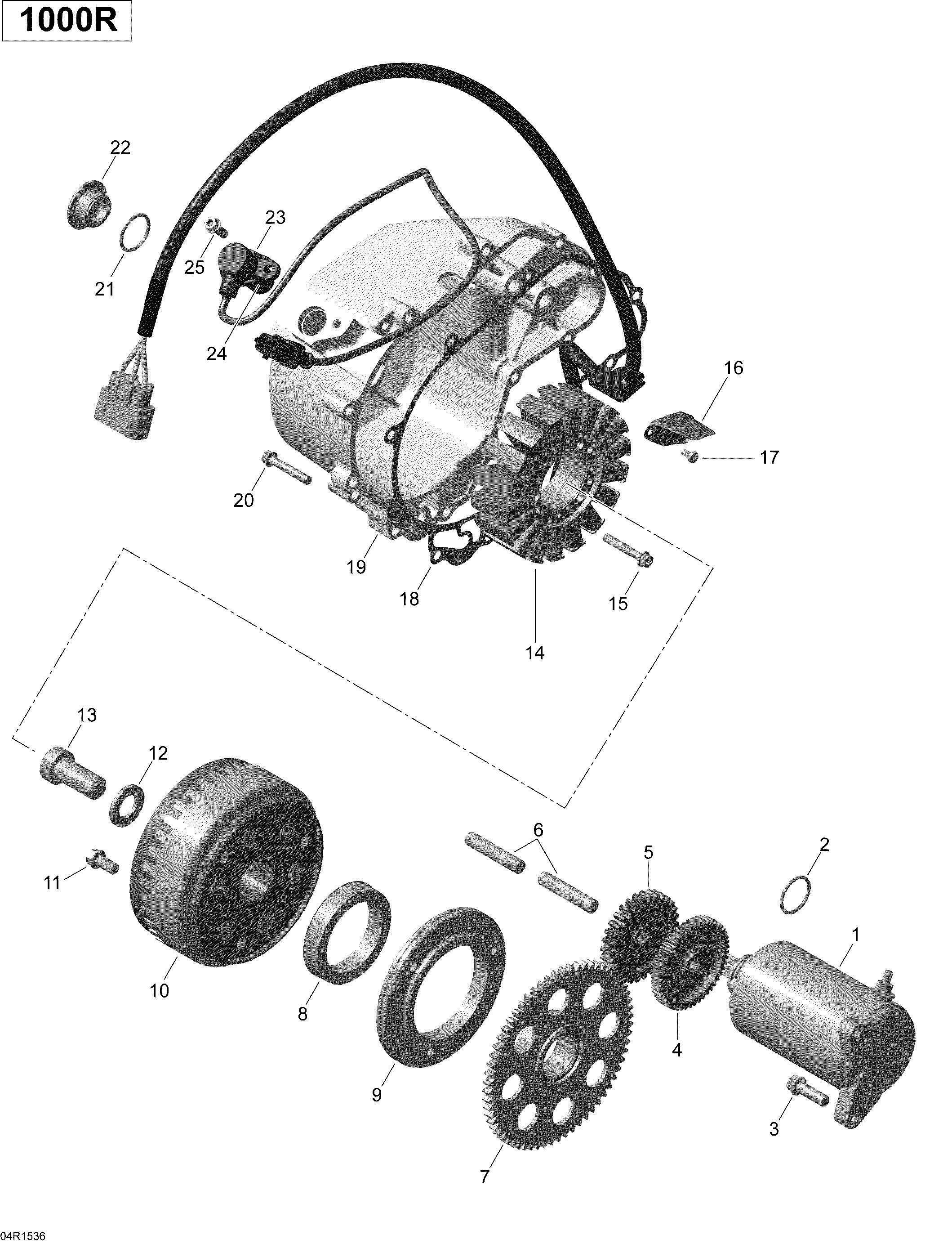 Magneto And Electric Starter Turbo _04R1536