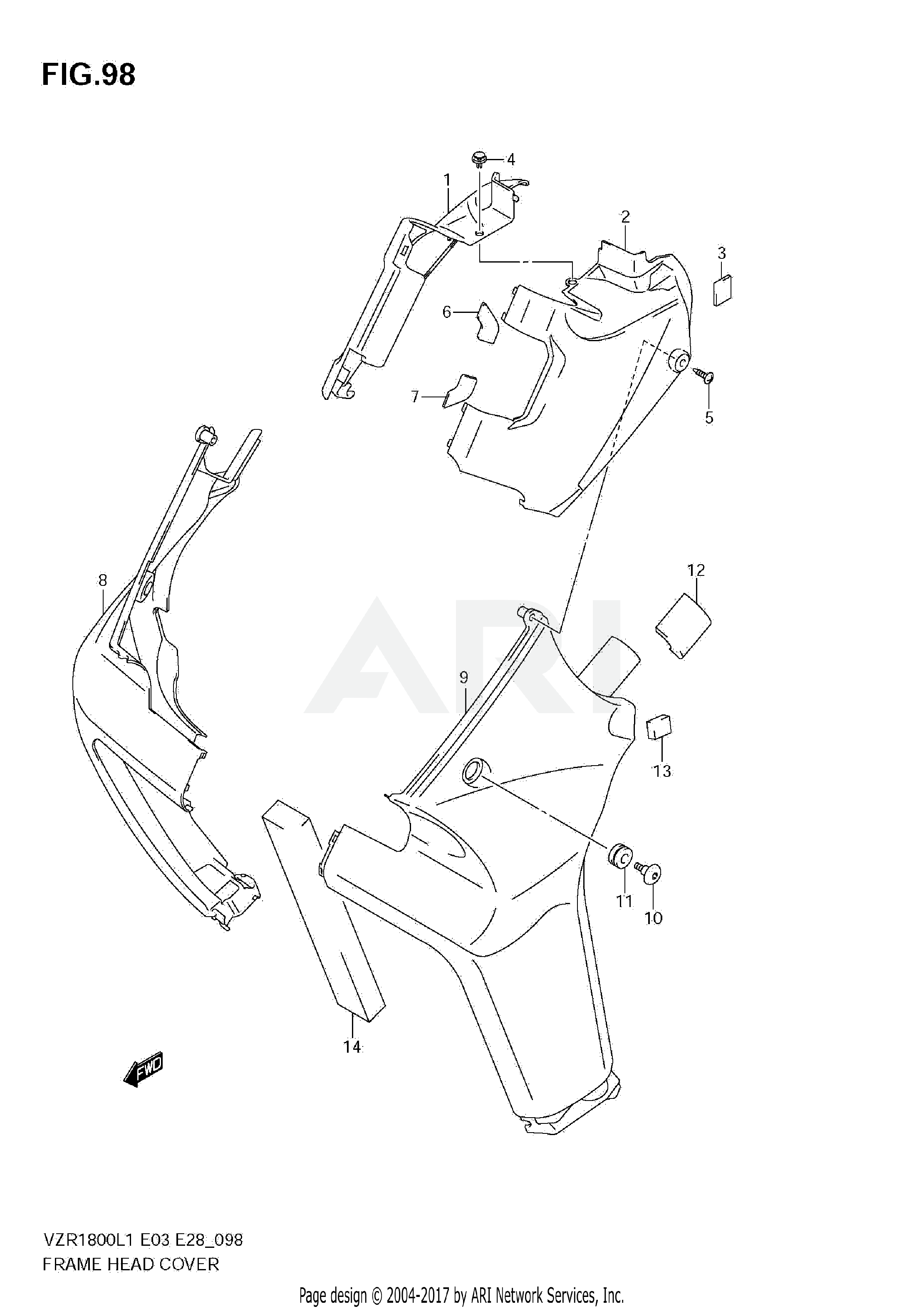 FRAME HEAD COVER (VZR1800Z L1 E33)