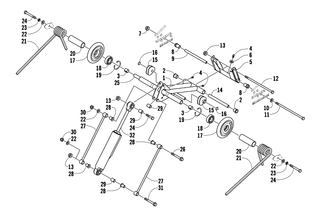 REAR SUSPENSION REAR ARM ASSEMBLY