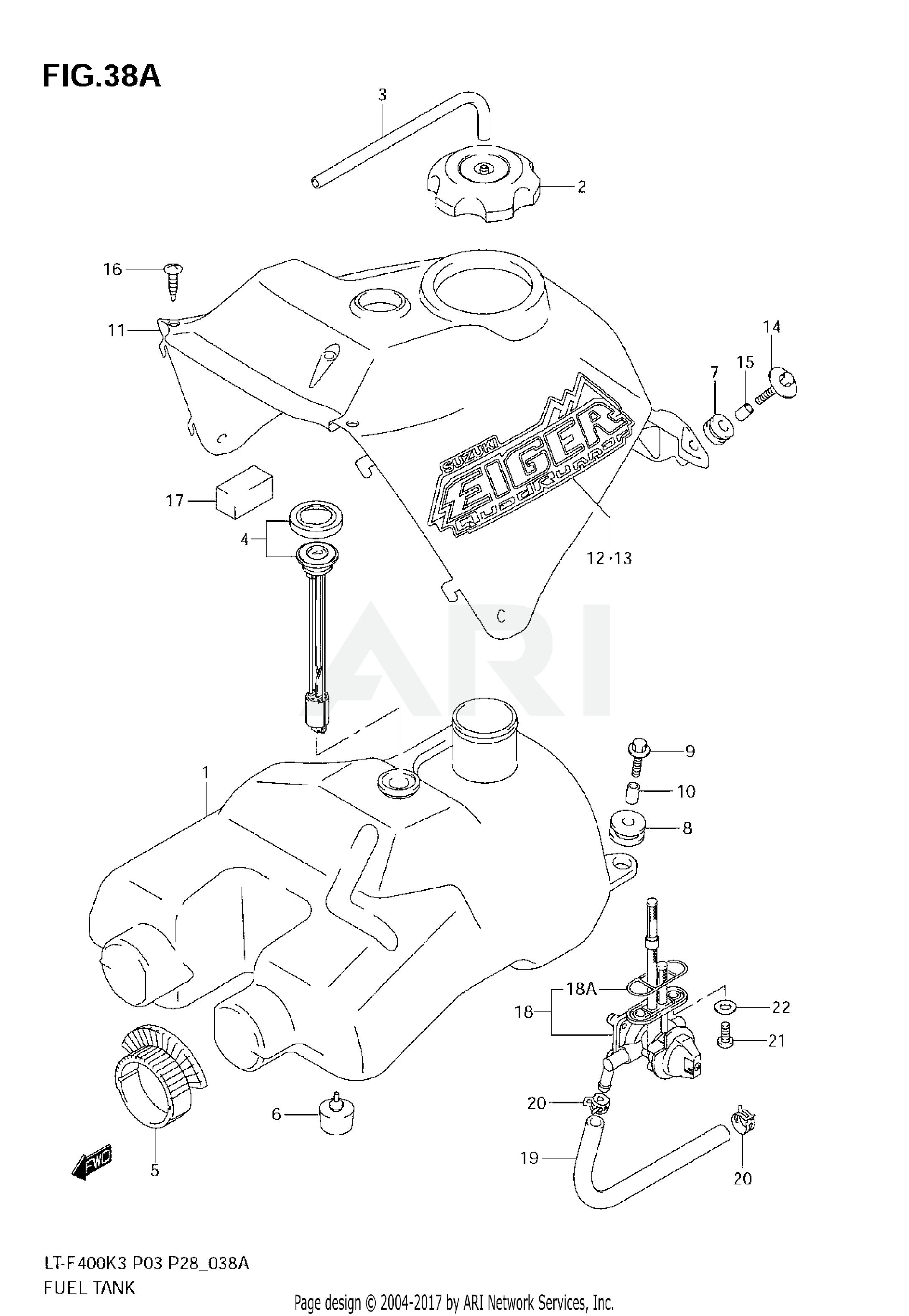 FUEL TANK (MODEL K4/K5/K6)