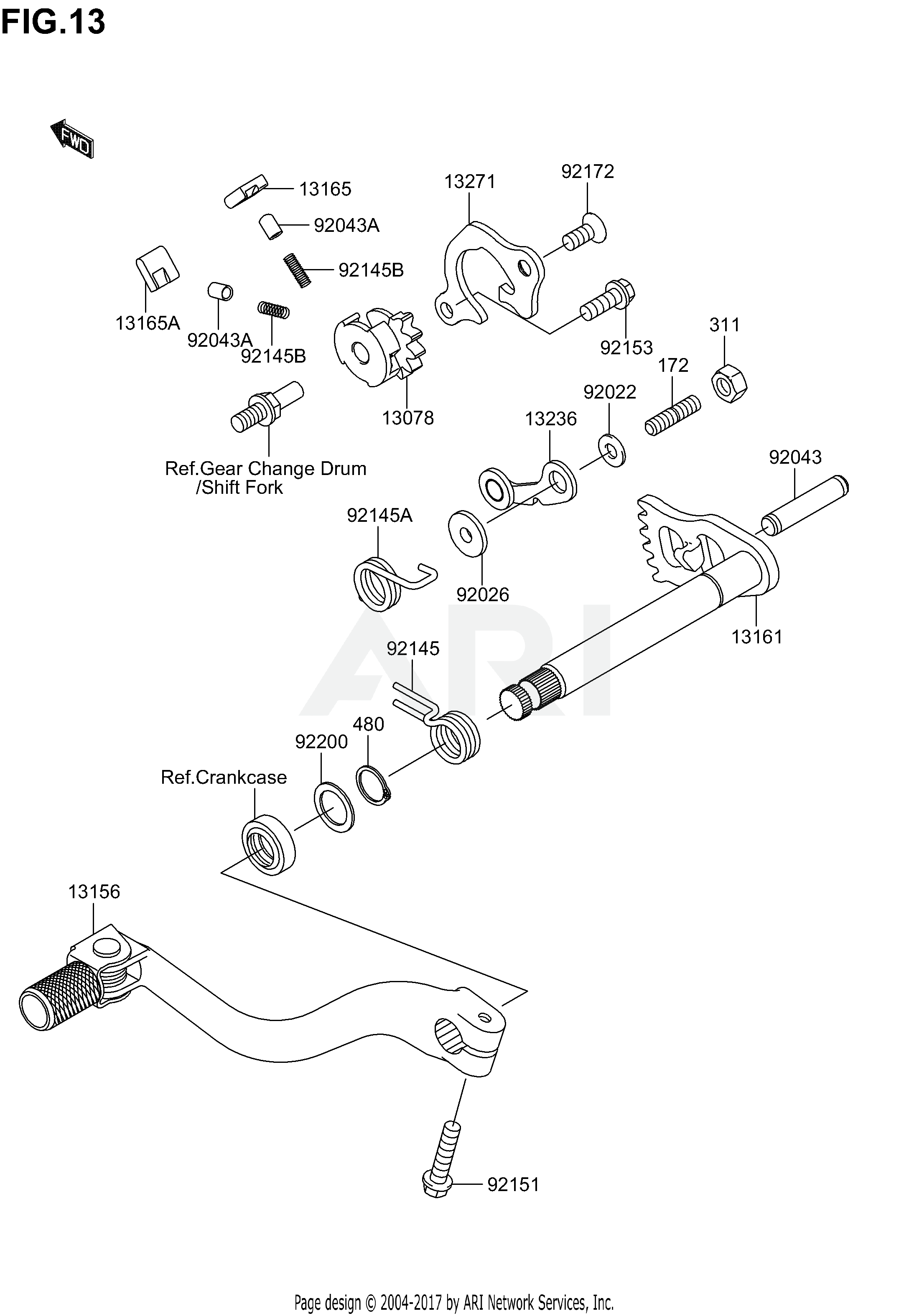 GEAR CHANGE MECHANISM