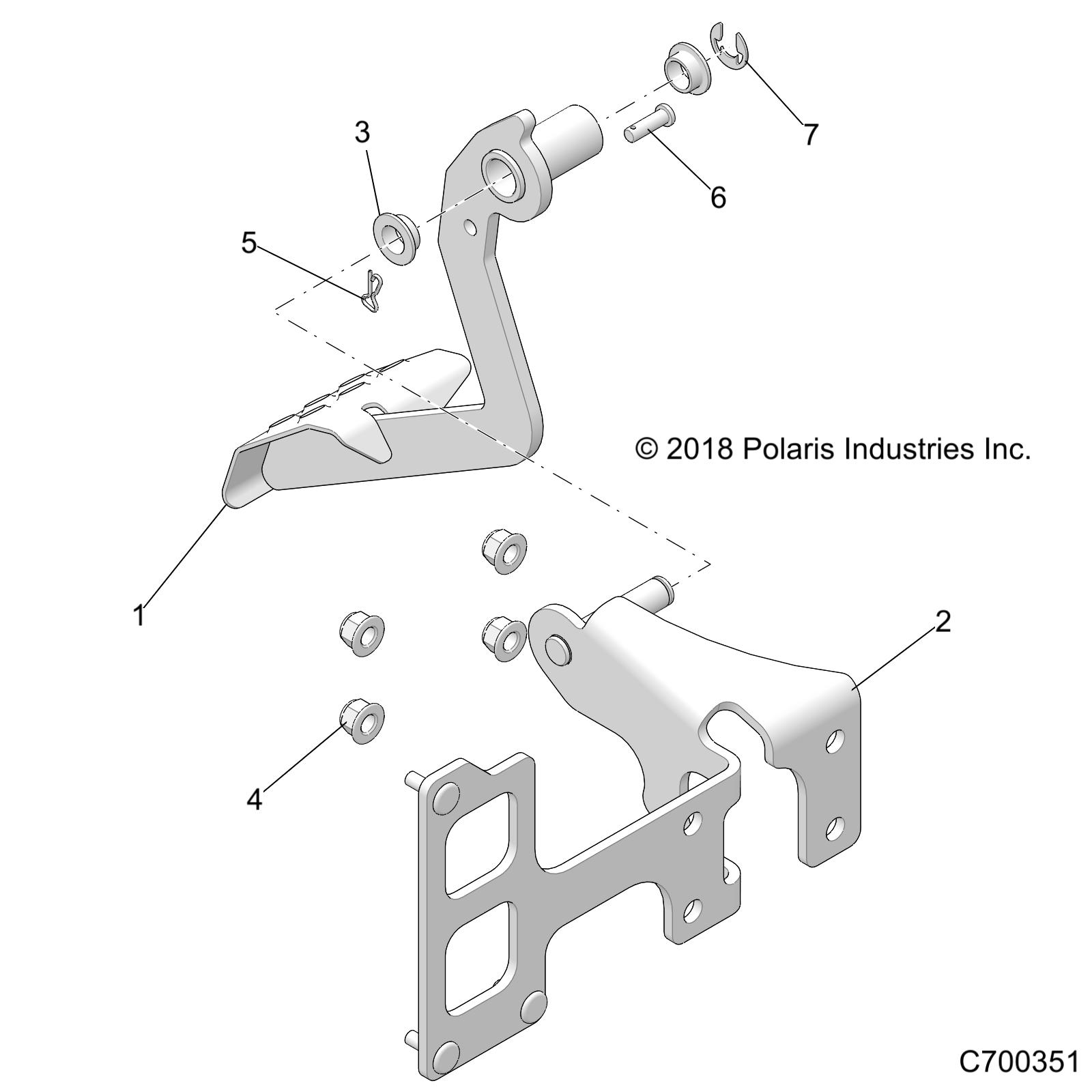 BRAKES, PEDAL and MASTER CYLINDER - Z20CHA57K2 (C700351)