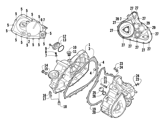 CRANKCASE COVER ASSEMBLY