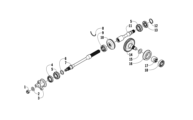 SECONDARY DRIVE ASSEMBLY