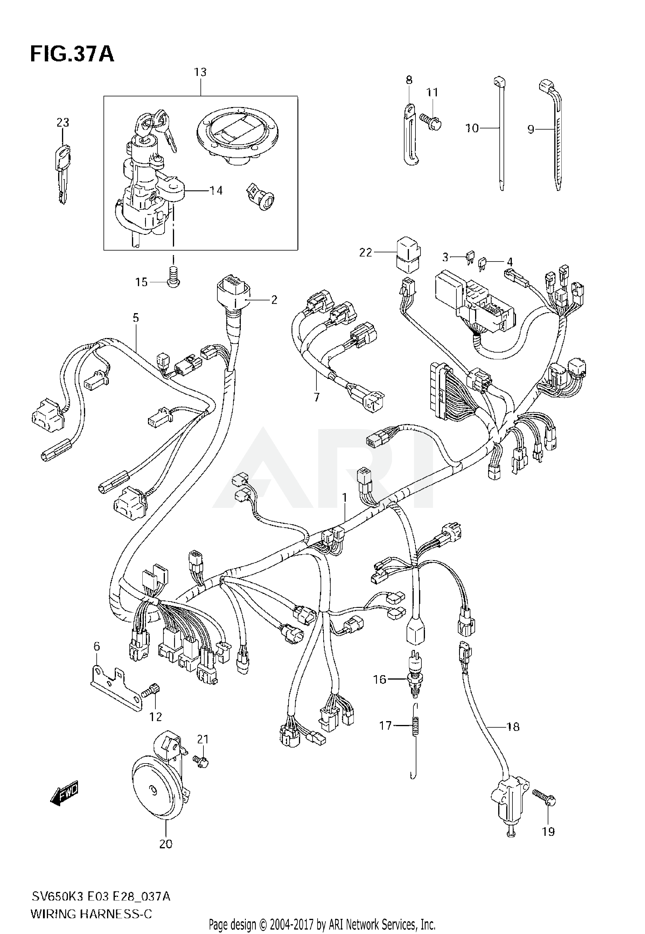 WIRING HARNESS (SV650SK5/SK6)