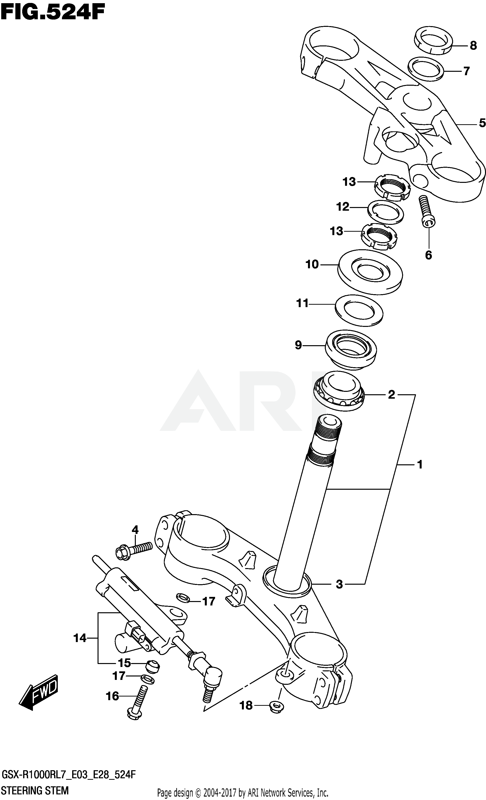 STEERING STEM (GSX-R1000RZL7 E33)