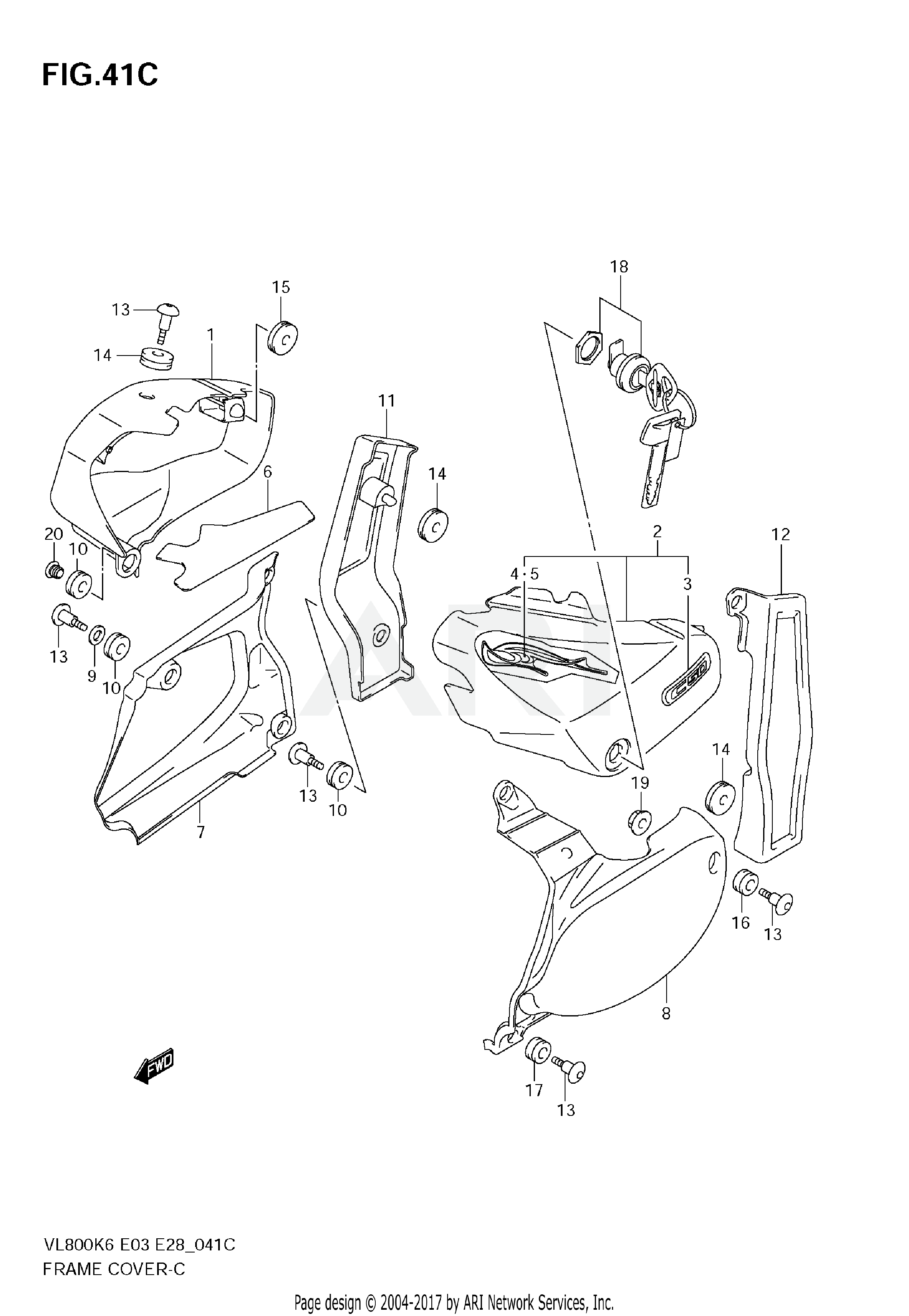 FRAME COVER (VL800CK7)