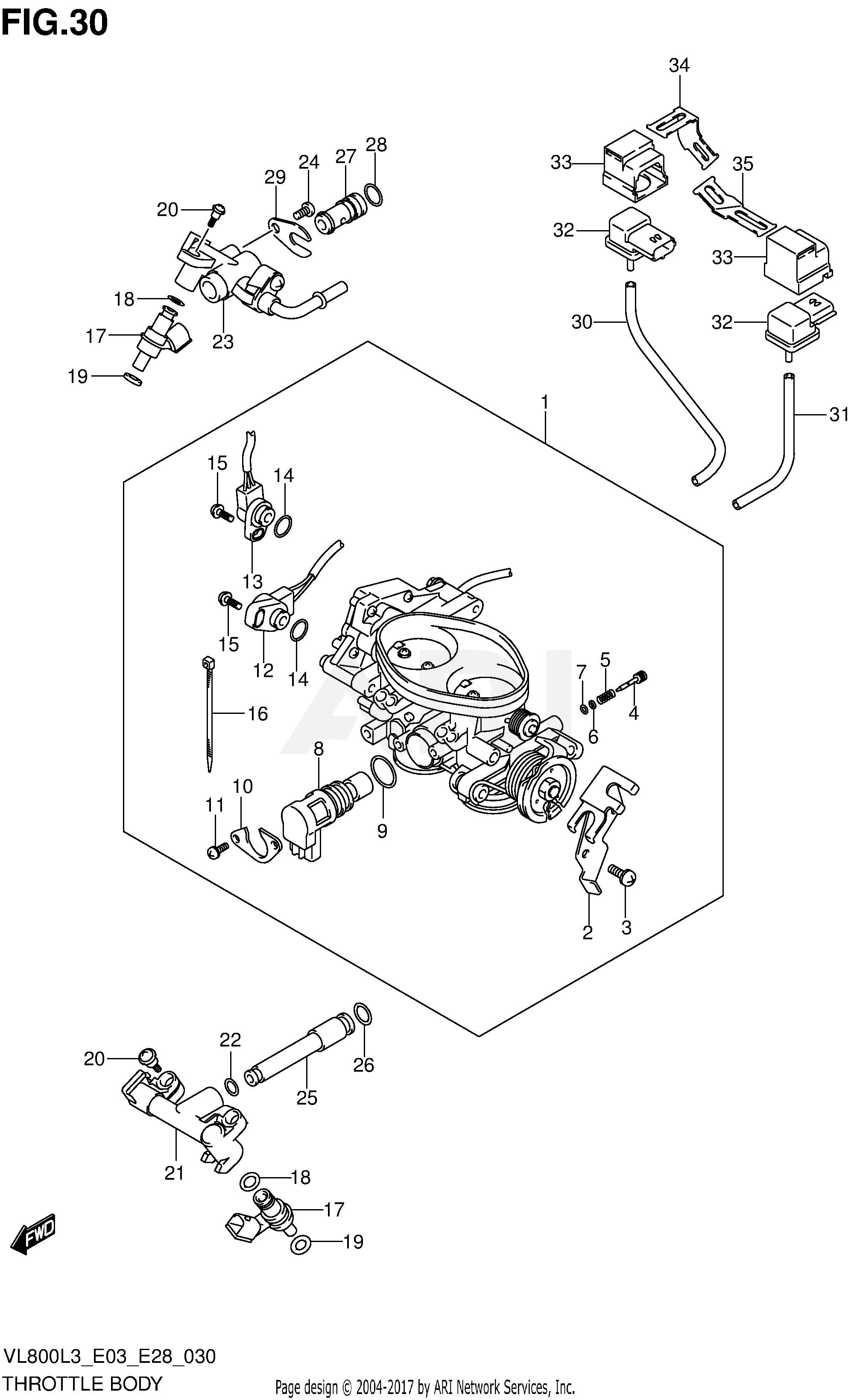 THROTTLE BODY (VL800CL3 E03)