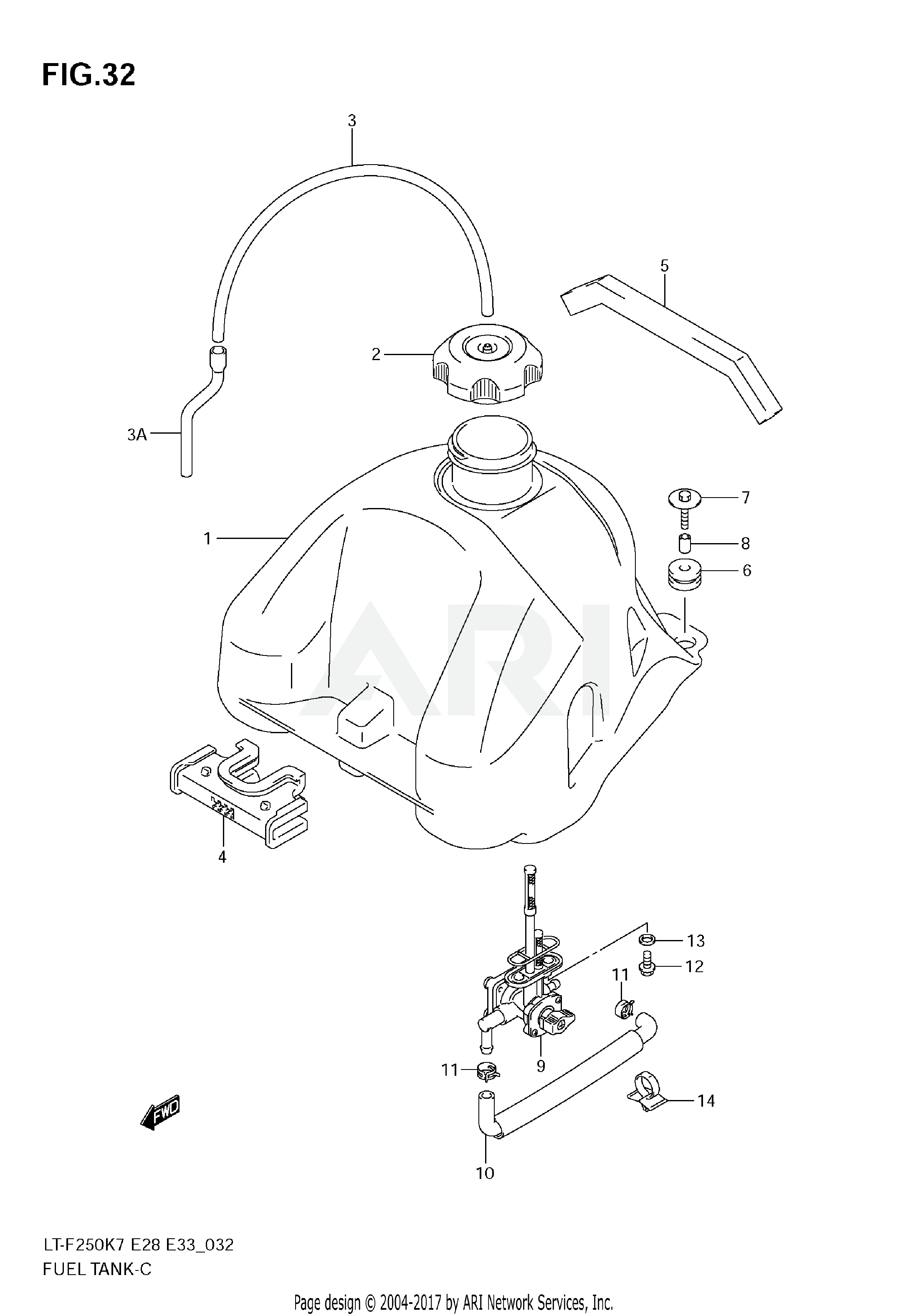 FUEL TANK (MODEL K7/K8)