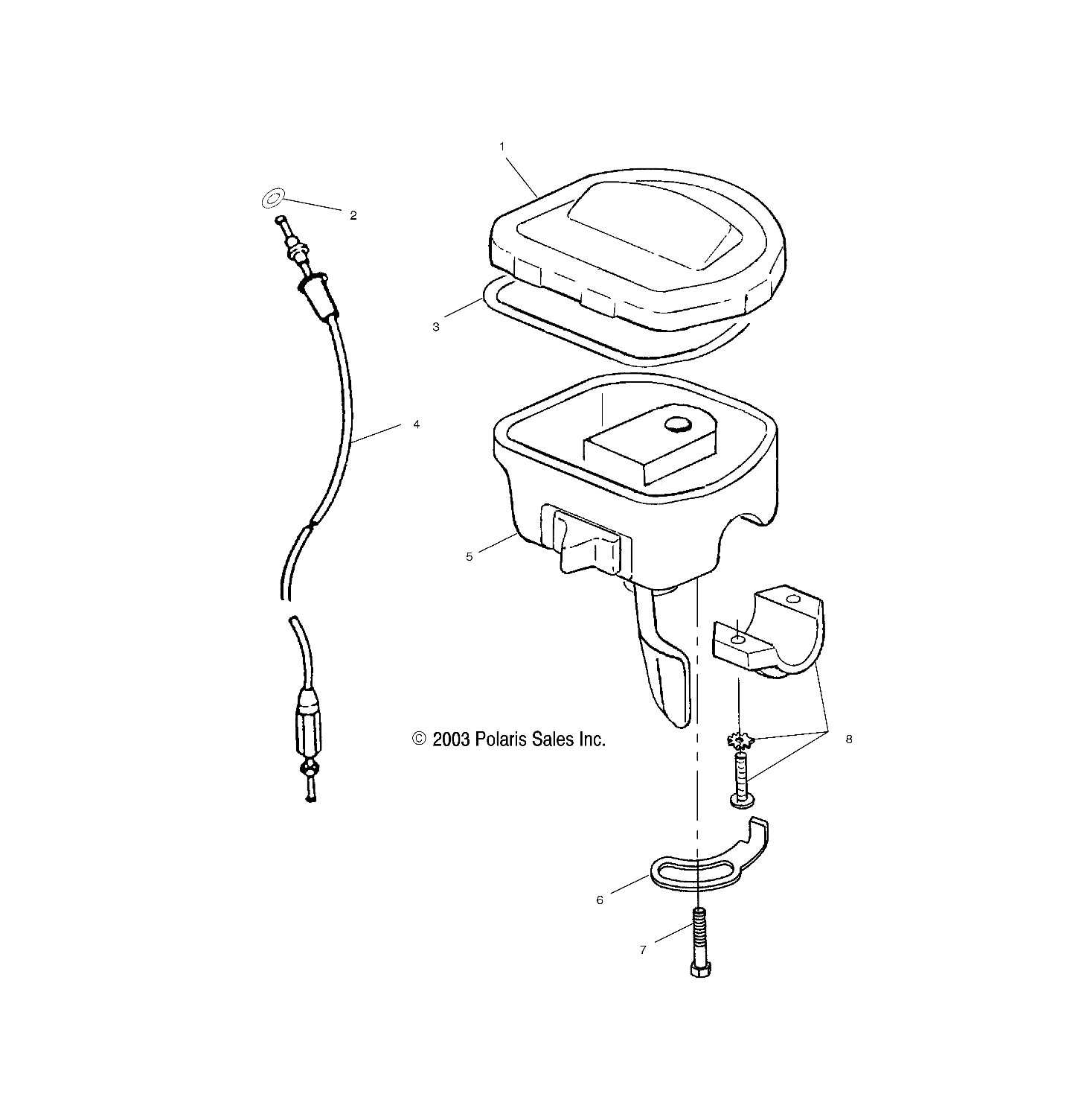 CONTROLS-THROTTLE ASM/CABLE - A04CD32AA/AB/AC/FB (4986268626B13)