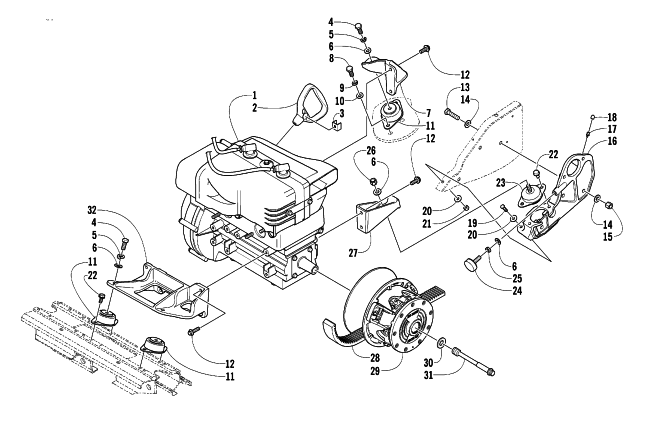 ENGINE AND RELATED PARTS