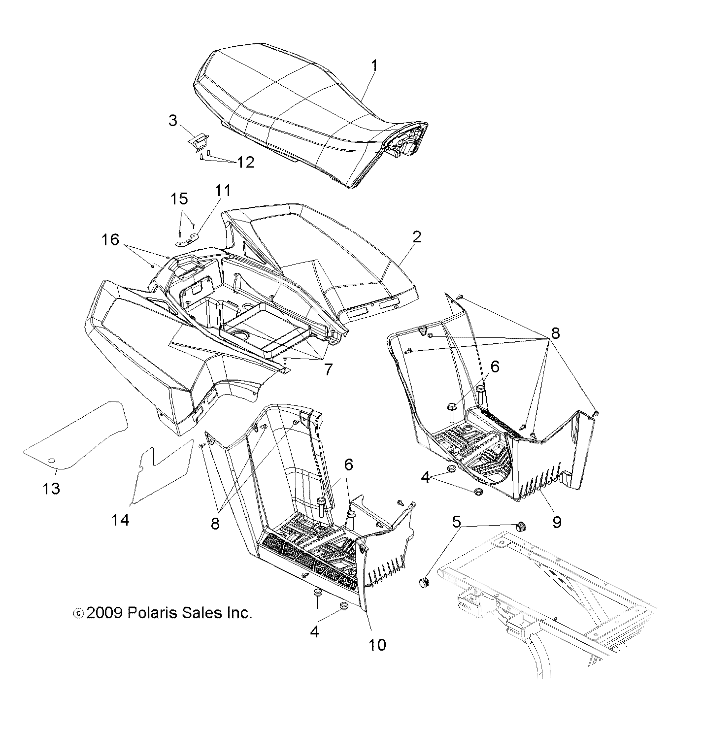 BODY, REAR CAB - A11NG50FA (49ATVCABRR10TBI)