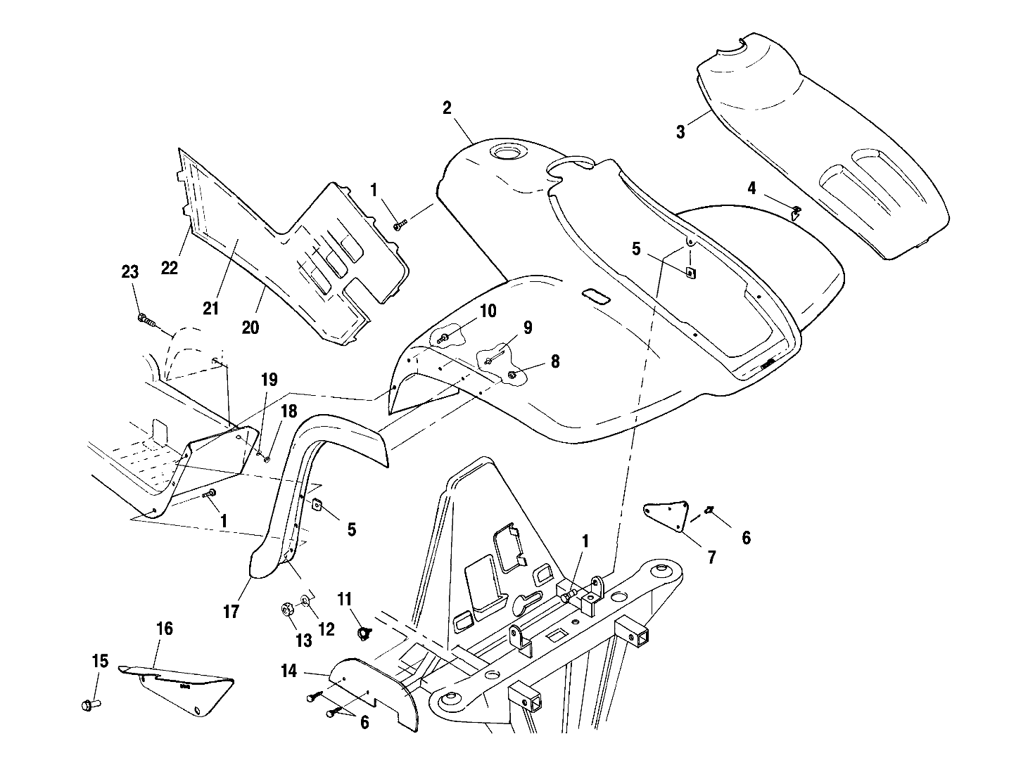 FRONT CAB - A01CH42AA (4964436443A005)