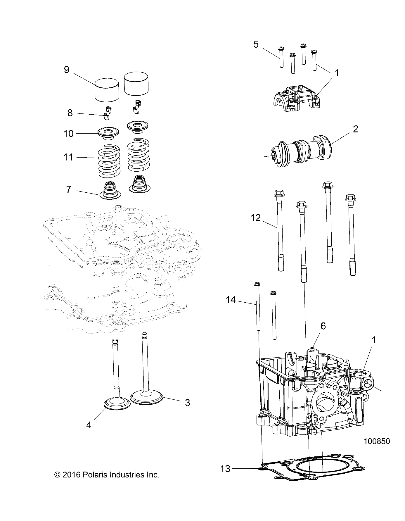 ENGINE, CYLINDER HEAD, CAM and VALVES - A18DAA50B7