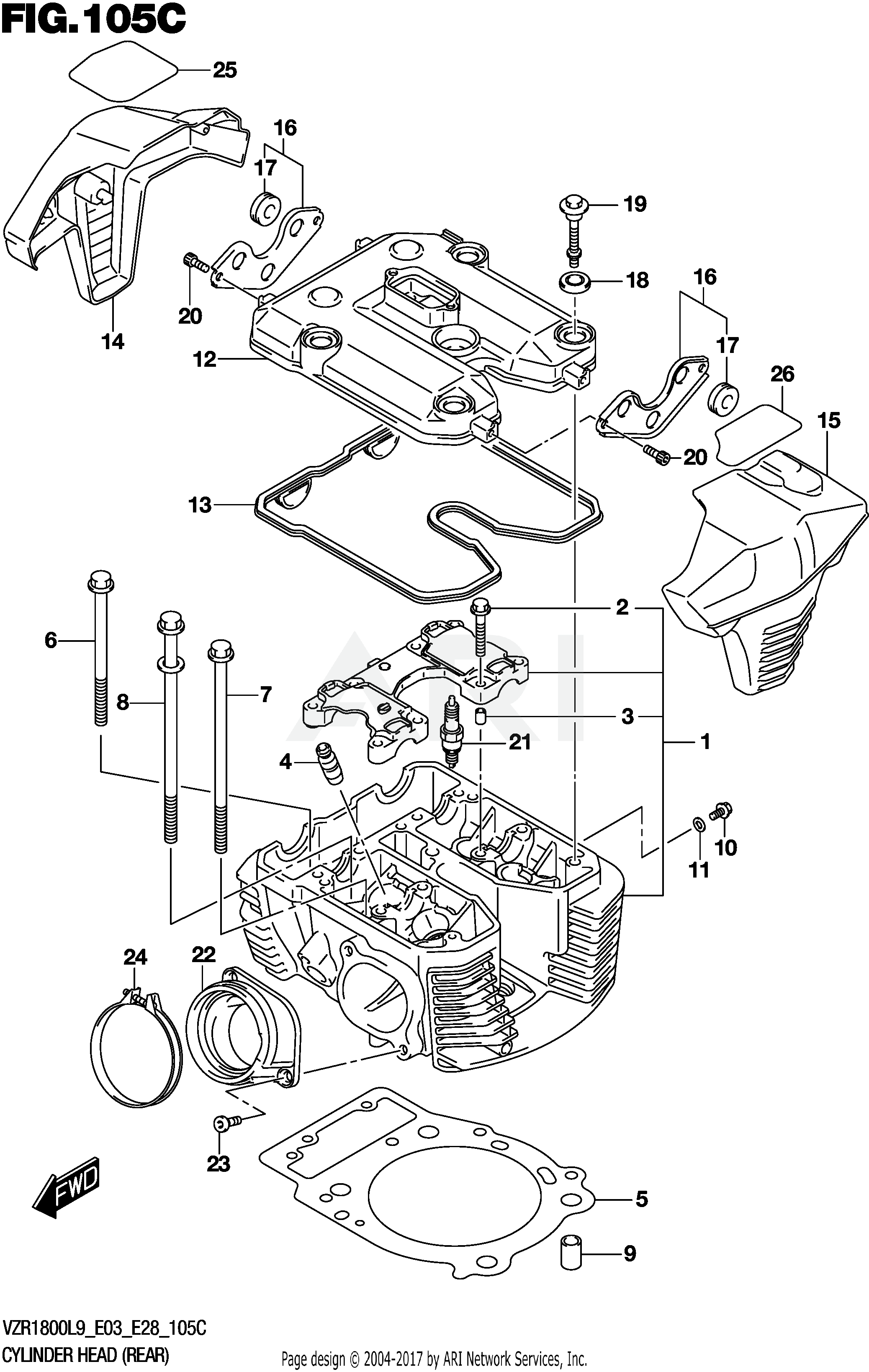 CYLINDER HEAD (REAR) (VZR1800BZL9 E28)